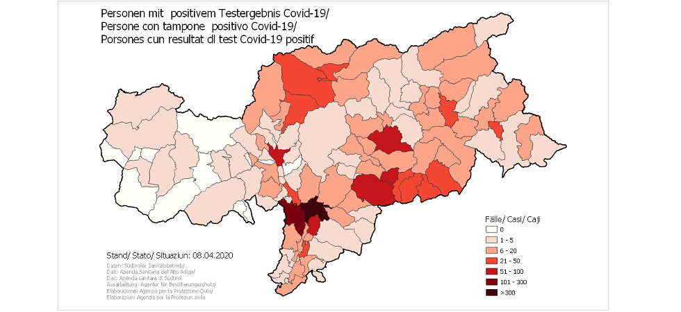 Coronavirus in Alto Adige, 34 morti a Bolzano dall'inizio dell'epidemia, 14 a Merano